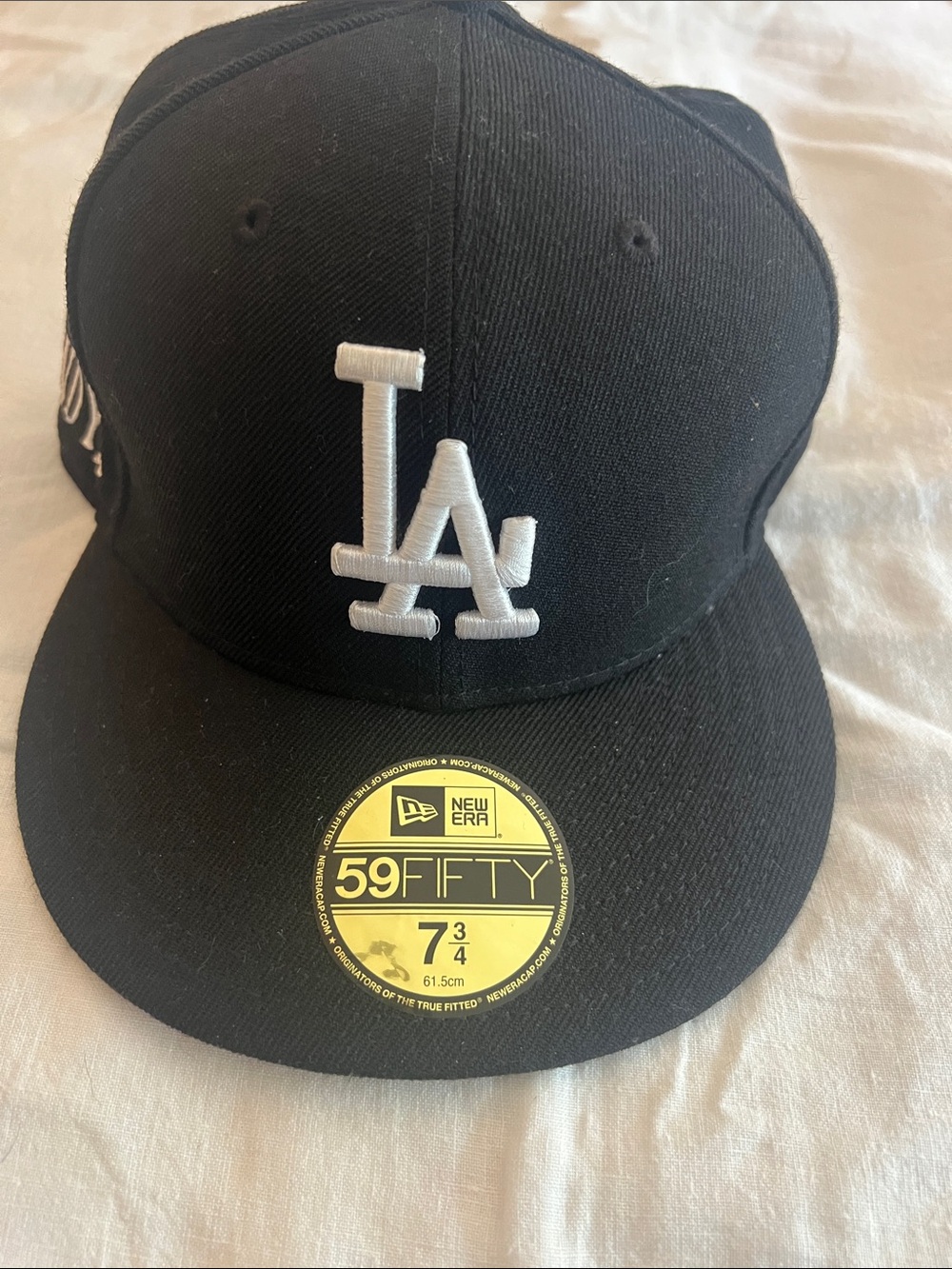 New Era Black & White LA Dodgers Fitted Cap